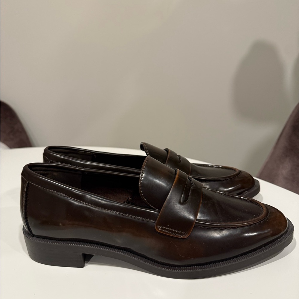 Zara Dark Brown Loafers